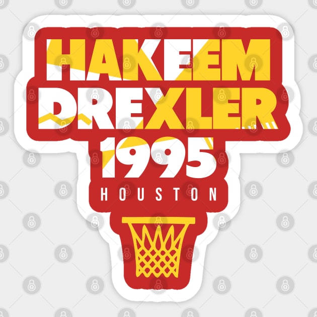 Throwback Houston Basketball Sticker by funandgames